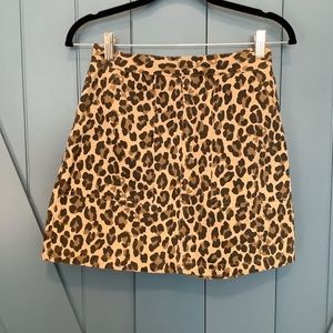 Levi’s Leopard Print Miniskirt